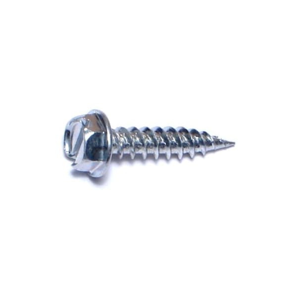 Buildright Sheet Metal Screw, #8 x 3/4 in, Zinc Plated Steel Flange Hex Head 259 PK 51738 - main
